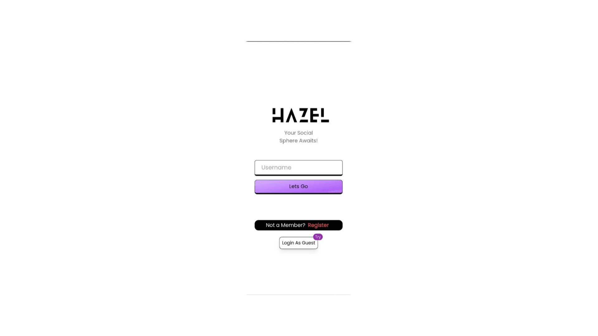 Hazel – Social Web App screenshot 2