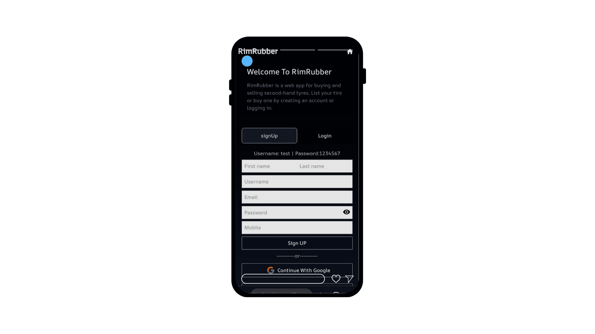 RimRubber – Tire Reselling Platform screenshot 2